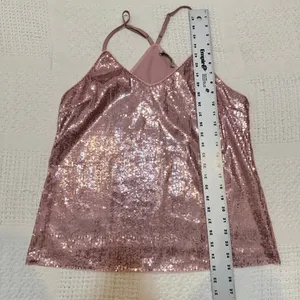 Grace Karin large sequin front spaghetti strap top shell blouse TS 3577 thumbnail 3