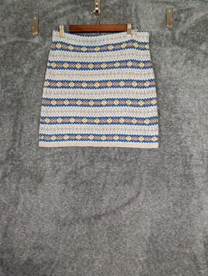 Polo Ralph Lauren Silk Cotton Fair Isle Sweater Skirt Equestrian Nordic Cottage thumbnail 4