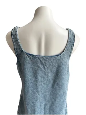 Divided Denim Sleeveless Mini Dress Blue Large NWT thumbnail 4