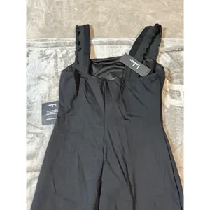 NWT Lulus Persuasion‎ Black Ruffled Bodycon Midi Dress Sleeveless Size Small thumbnail 6