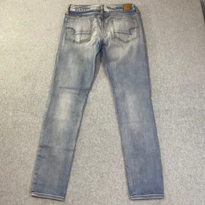 American Eagle Jegging Jeans‎ Women's Sz 8 Light Super Stretch Distressed Denim thumbnail 2