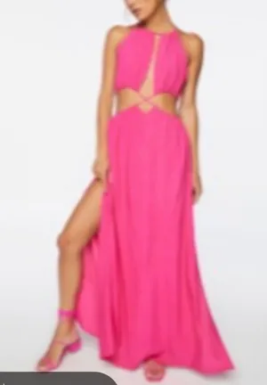 Cut Out Halter Maxi Dress thumbnail 1