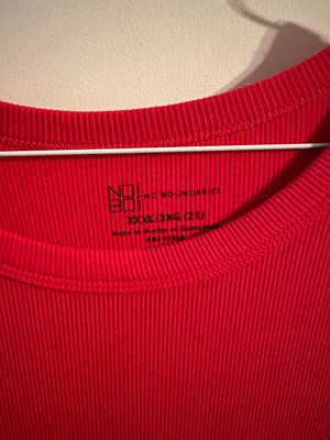 Red Ribbed Shirt thumbnail 2