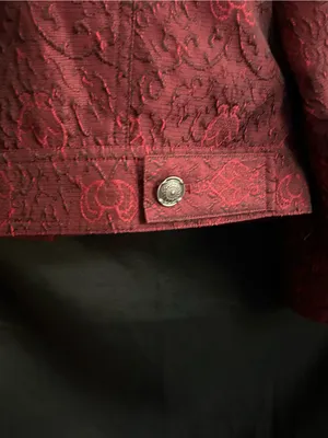 J. Jill Vintage Women's Textured Red Button-Front Blazer Jacket SM thumbnail 10
