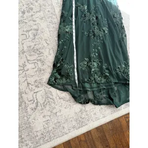 Lulus Photo Finish Forest Green Sequin Lace-Up Maxi Dress Size XL Formal Glam thumbnail 8