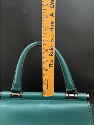 COACH 12086 Green Drifter Snakeskin Top Handle Crossbody Shoulder Bag thumbnail 12