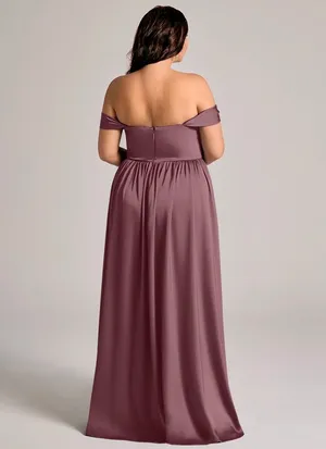 Azazie Bridesmaid Dress Calianna Amethyst A2 thumbnail 6