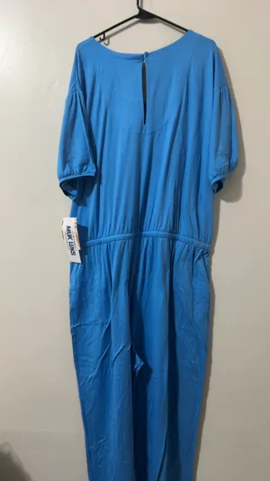 Muk Luks Women's Blue Short Sleeve Jumpsuit Size 2X thumbnail 2