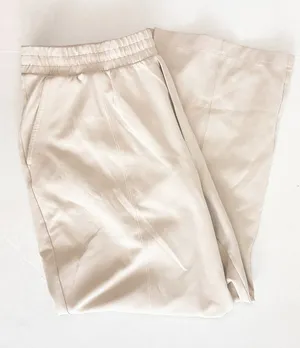 Old Navy High-Waisted Wide-Leg Fleece Sweatpants Lounge Wear - XXL - Light Beige thumbnail 1