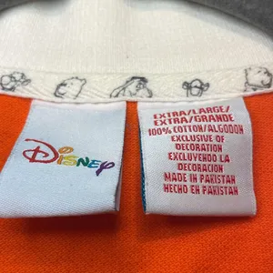 Disney- Vintage Neon Orange Tigger Design Collared Embroidered Vest- XL thumbnail 4