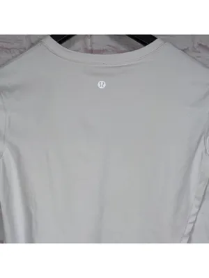 Lululemon White Long Sleeve Shirt Size 4 thumbnail 5