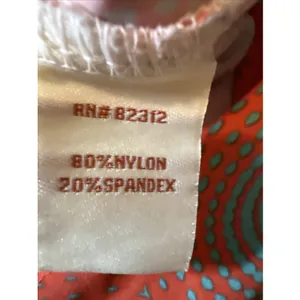 Aryeh Printed Dress Orange & Gray Spiral Sleeveless Shift Dress Size Medium thumbnail 4