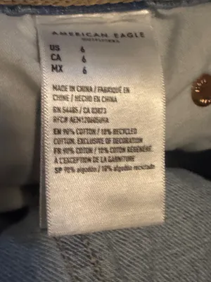 American Eagle Outfitters Light Blue Denim Skirt with Back Pocket thumbnail 5