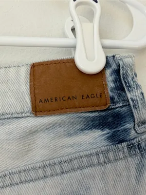 American Eagle Tie Dye Highest Rise Mom Jean Shorts Size 8 thumbnail 5