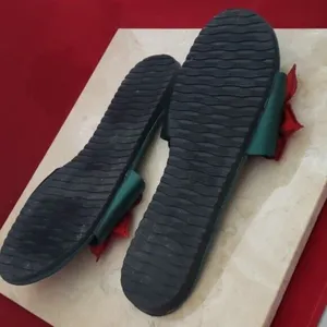 Unusual Green Slip Ons with Bee and Red Flower Size 10 thumbnail 6
