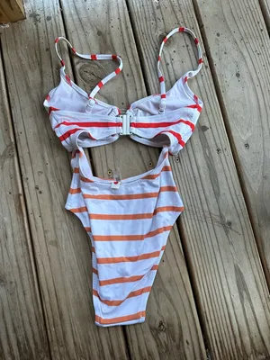 Solid and Striped Esme cutout one piece swimsuit thumbnail 3