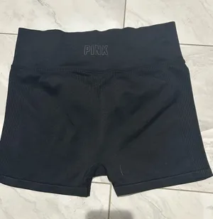 Vs pink black bike shorts size large thumbnail 1