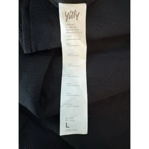 Yitty Backless Hoddie Dress Black Cap Sleeve Athleisure Lounge Open Back Tunic L thumbnail 8