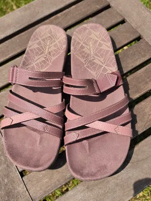 Merrell slide sandals Marron suede 2 Sized Shoes size 9 & 10 thumbnail 1