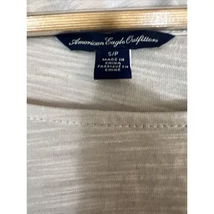 American Eagle Scoop Neck Lace Lightweight Long Sleeve Top Women’s Small thumbnail 2