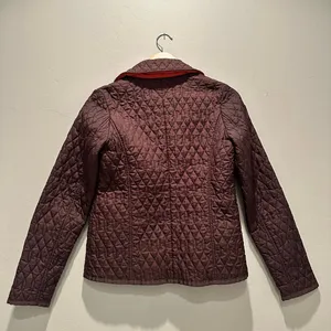 Tommy Hilfiger Brown Quilted Lightweight Button Down Jacket Collared‎ Size XS thumbnail 2