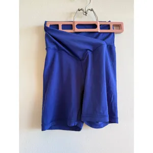OFFLINE by Aerie Real Me Crossover Bike Shorts Cobalt Blue High Rise 5" Inseam S thumbnail 2