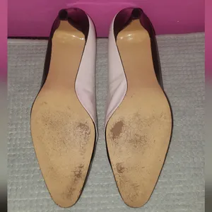 Vintage De Liso 2.5 inch Black and white Heels size 8 thumbnail 14