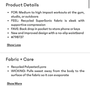 Athleta Black Ultimate High Rise Spandex Shortie thumbnail 4
