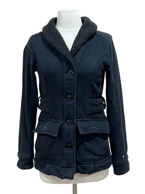 OBEY Black Fleece Peacoat Jacket Size Medium thumbnail 1