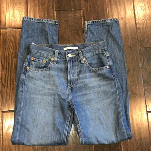 Levi’s low pro straight jeans size 24 thumbnail 1