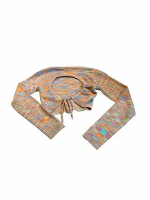 EDIKTED Medina open back cropped sweater thumbnail 3