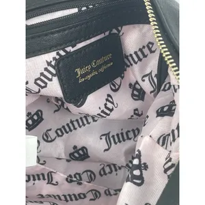 juicy couture bag NWT Black Handbag with‎ Gold Accents rowling satchel thumbnail 9
