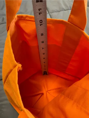 Trader Joe's Trick Or Treat Canvas Tote Bags - Limited Edition Orange and Black thumbnail 5