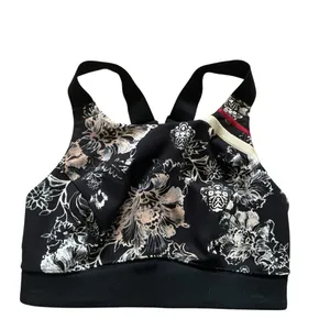 Free people movement freestyle sport bra printed -small black floral print thumbnail 4