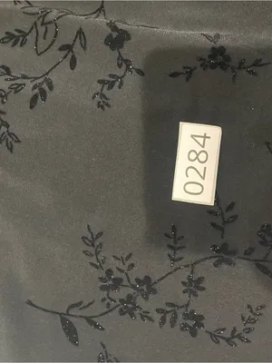 Women's Black Short-Sleeve Maxi Dress with Button Front thumbnail 7