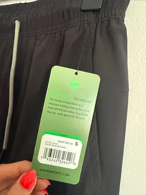 UNIPRO Sports black Q-Wick dry jogger pants thumbnail 2