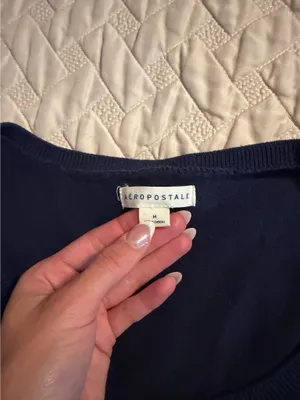 Aeropostale Top Long Sleeve Navy thumbnail 3
