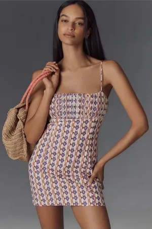 NWT The Ophelia Sleeveless Linen‎ Slim Mini Dress by Maeve size 14 thumbnail 1