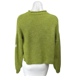 Urban Outfitters Green Knit Long Sleeve Crew Neck Pullover Sweater Top Size S thumbnail 2