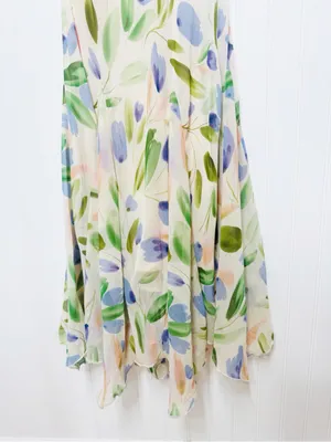 ASTR Wisteria Floral Chiffon Maxi Dress Small Wedding Guest Garden Party Summer thumbnail 5