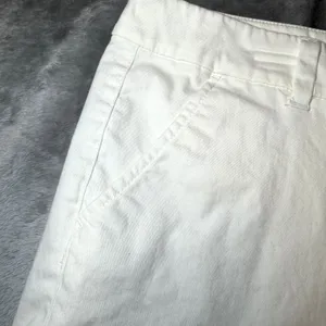 American Eagle Womens Size 12 White Midi Stretch Chino Shorts Summer Beach thumbnail 13