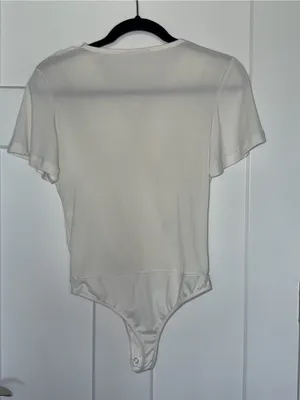 Ivory Surplice Short Sleeve Bodysuit thumbnail 2