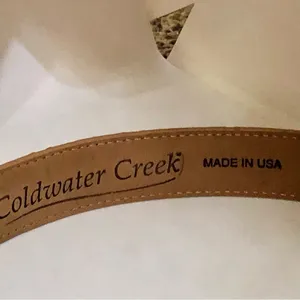 Coldwater Creek Tan Leather Belt Womens S Used S 91017 thumbnail 6