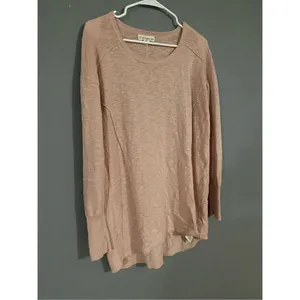 If It Were Me Pink Scoop Neck Sweater Size Large thumbnail 3