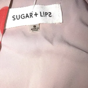Sugar + L!ps size small pink & red floral halter Dress thumbnail 7