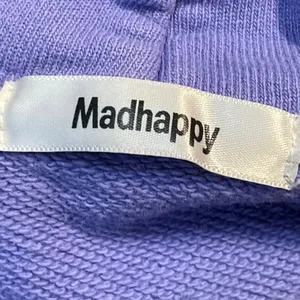 Madhappy Womens Purple Logo Long Sleeve Knit Hoodie Hooded Sweatshirt Top Size S thumbnail 4
