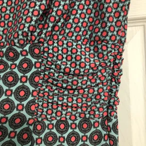Roz & Ali‎ New geometric dress sleeveless ruched waist pink blue women’s size 12 thumbnail 7