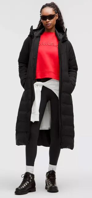 Lululemon StretchSeal Sleet Street Long Jacket Size 4 thumbnail 1