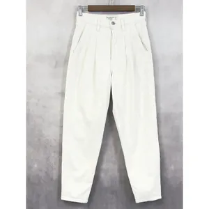 Abercrombie Fitch The 80s Mom Jean Women 26‎ White Pleated Ultra High Rise Indie thumbnail 2
