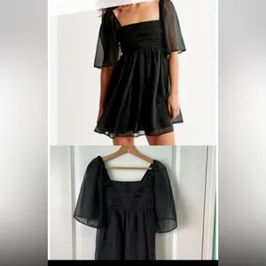 Abercrombie & Fitch Black Short Ruffle Dress thumbnail 2